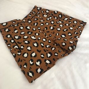 Zara cow print shorts